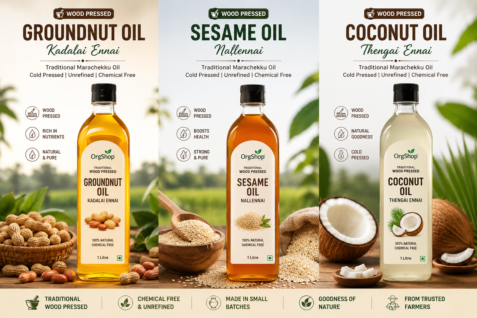 Cold Pressed Cooking Oil